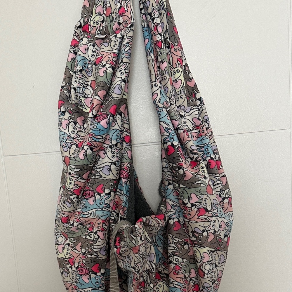 Colorful Patterned Dog Carrying Bag. Also can be used for breastfeeding.